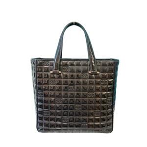 CHANEL CHOCOLATE BAR COCO CHANEL PATENT TOTE*Hologram*ENTRUPY